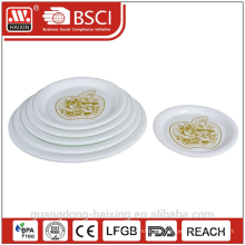 pp plastic plate with printing, various sizes